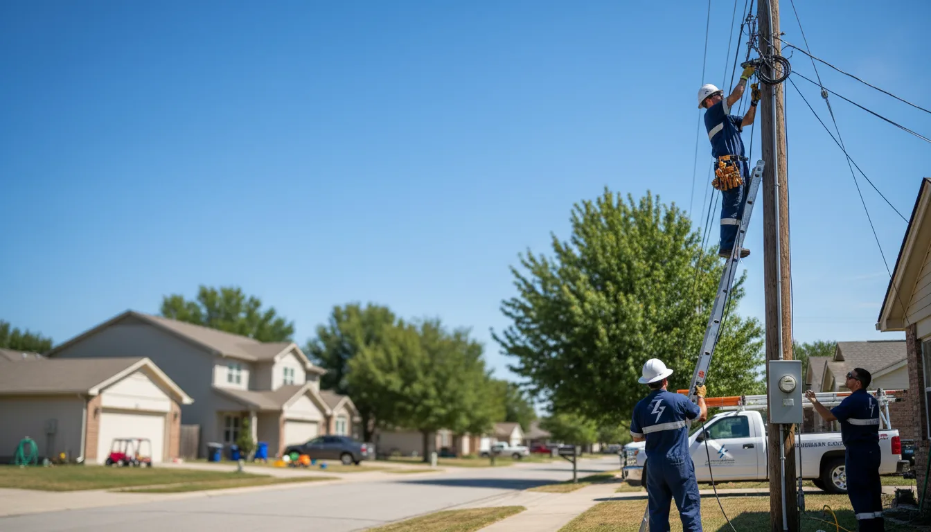 Residential electrician providing installation services in Marshall, TX
